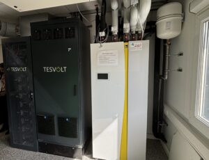 Die Wärmepumpe als weiterer Baustein des Energiesystems. Foto: Karen Emler/H2-Wandel