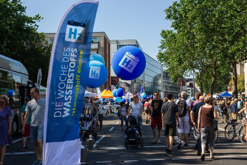 Straßenfest Woche des Wasserstoffs. Quelle: WDW