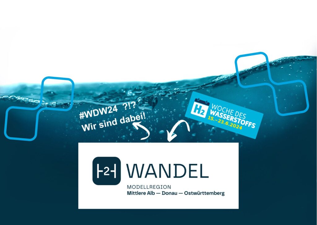 Woche des Wasserstoffs und H2-Wandel ist dabei. Grafik: Karen Emler/ H2-Wandel