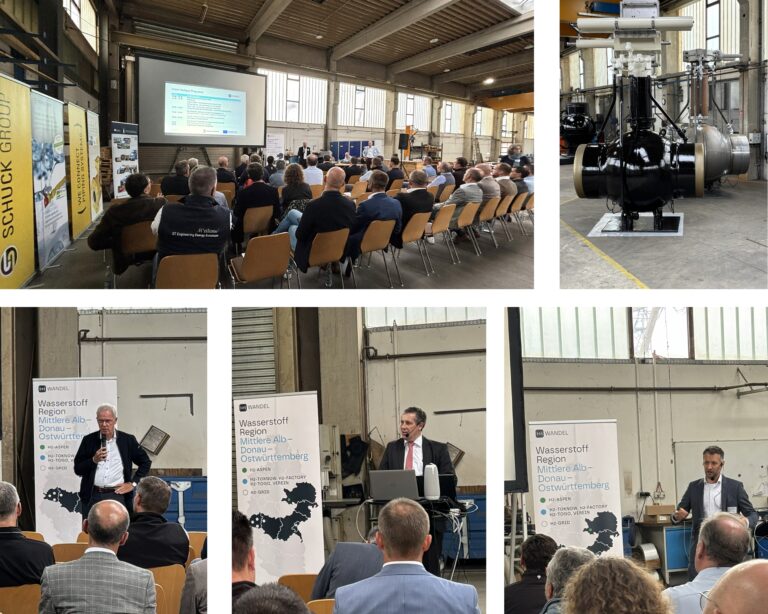 H2-Wandel-Netzwerktreffen bei der Schuck Group in Steinheim am Albuch.
